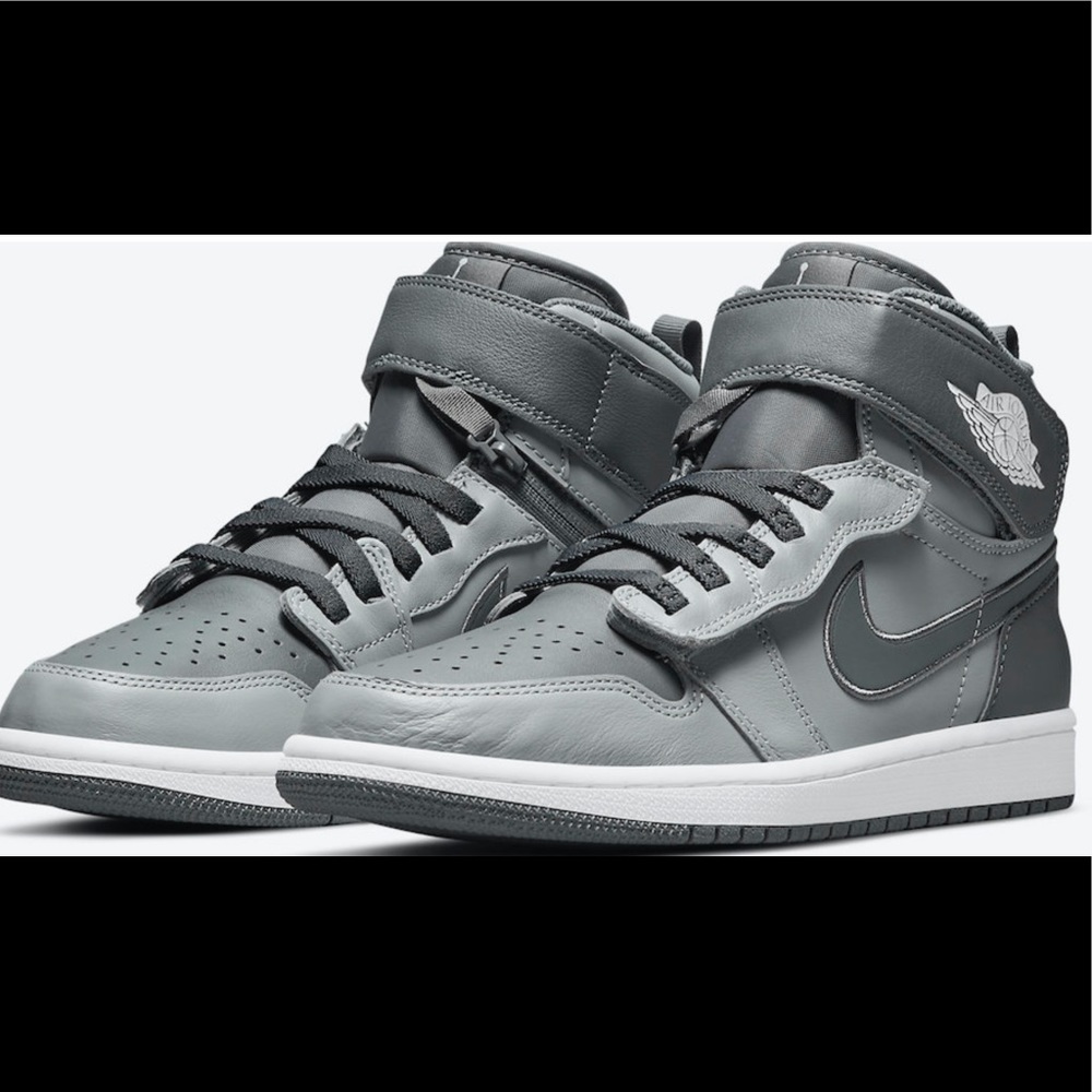 Air Jordan 1 Hi Flyease,Smoke Gray, 100% Authentic